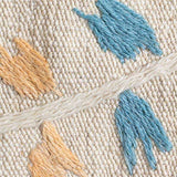 動物が刺繍されたキリム