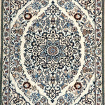 ペルシャ絨毯 ナイン ファインクオリティ ウール&シルク 約55cm x 80cm