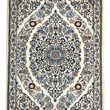Persian carpet from Nain, approx. 55cm x 80cm, wool and silk
