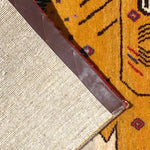 ギャッベ  ライオン ペルシャ絨毯 ラグ