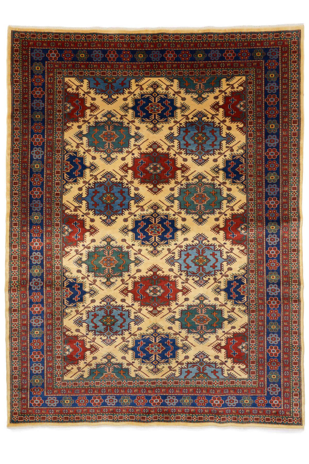 Afghan Kazak rug 1980s アフガンカザックラグマット - ラグ