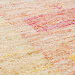 アフガンラグ 81x124cm 手織り絨毯 オレンジ ガズ二 ウール