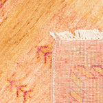 アフガンラグ 81x124cm 手織り絨毯 オレンジ ガズ二 ウール