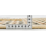 アフガンラグ 玄関マット アイボリー