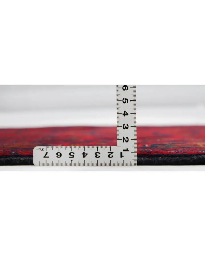 アフガニスタン絨毯 約97cm x 148cm ウール 赤 レッド
