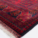 アフガニスタン絨毯 約97cm x 148cm ウール 赤 レッド