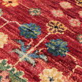 Afghan Ghazni wool handmade rug with floral pattern