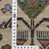 豊かさを象徴するボタニカルデザインのガズニラグの織り密度