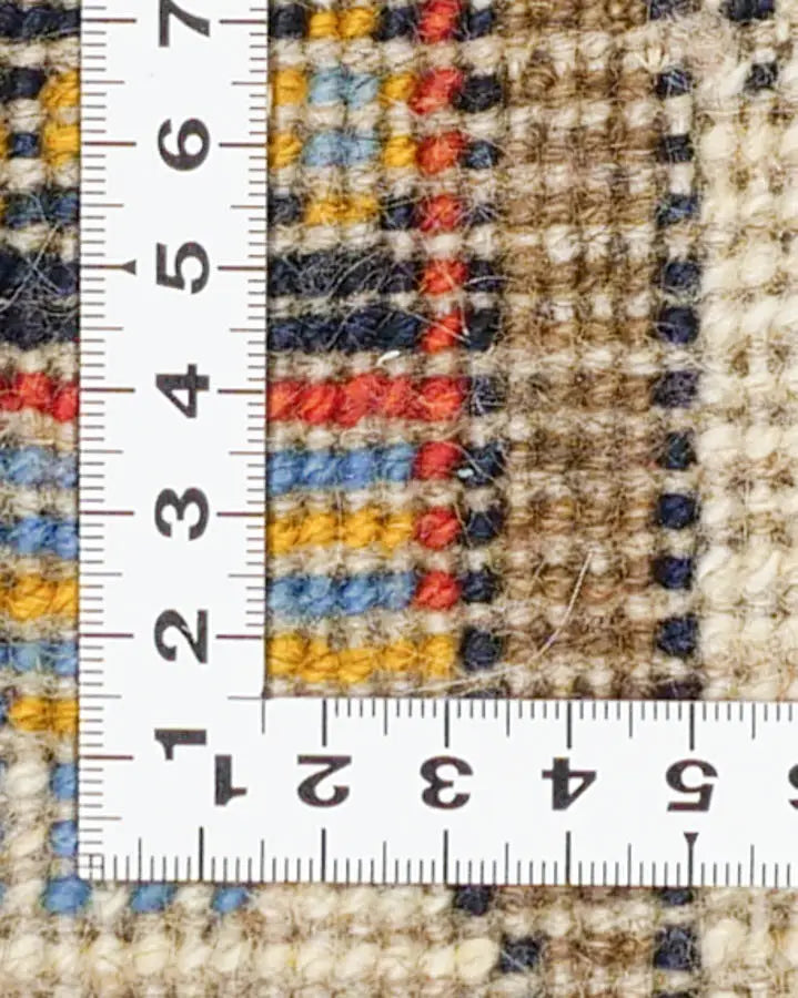 ペルシャ絨毯 ギャッベ 39x43cm 座布団 らくだ 手織りラグ