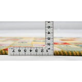 ペルシャ絨毯 ギャッベ 50x80cm 玄関マット カラフル 手織りラグ