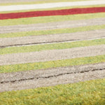 ペルシャ絨毯 ギャッベ カーキ モダン 玄関マット 手織りラグ