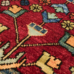 ガズニウールの艶が美しいアフガン産手織りラグ