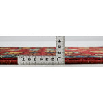 ガズニウールの手織り絨毯 ゴルダニ花瓶モチーフの厚み