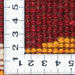 ペルシャ絨毯 ギャッベ 39x40cm 座布団 赤 夕日 手織りラグ