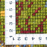 ペルシャ絨毯 ギャッベ 座布団サイズ 約36×38cm 生命の樹と自然の風景デザイン