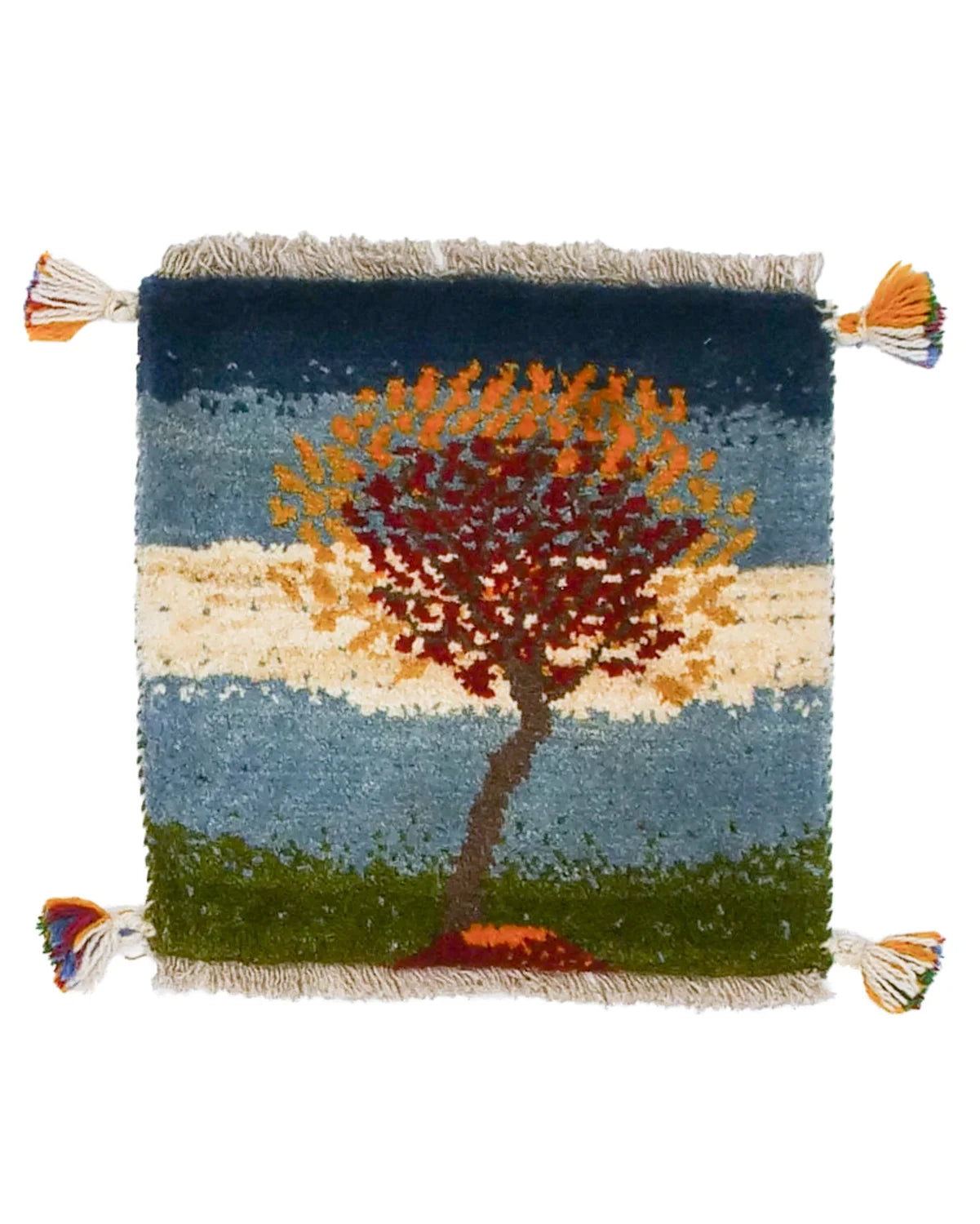 ペルシャギャッベ 約41cm x 42cm|SATHI RUGS ペルシャギャッベ 約41cm x 42cm|SATHI RUGS