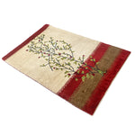 植物デザインのギャッベ