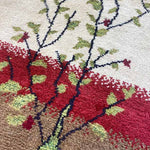 植物デザインのギャッベ