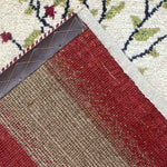 植物デザインのギャッベ