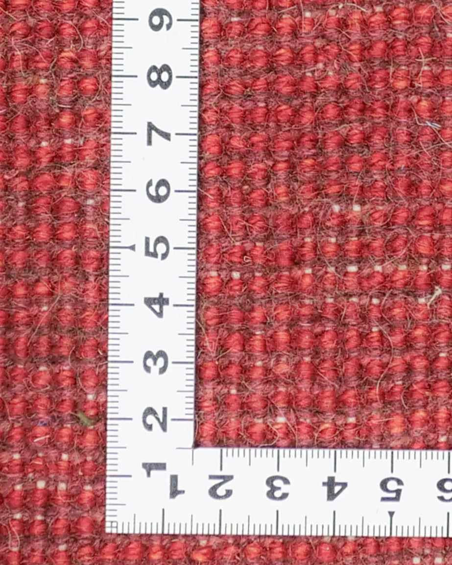 ペルシャ絨毯 ギャッベ 38x38cm 座布団 赤 レッド 円形