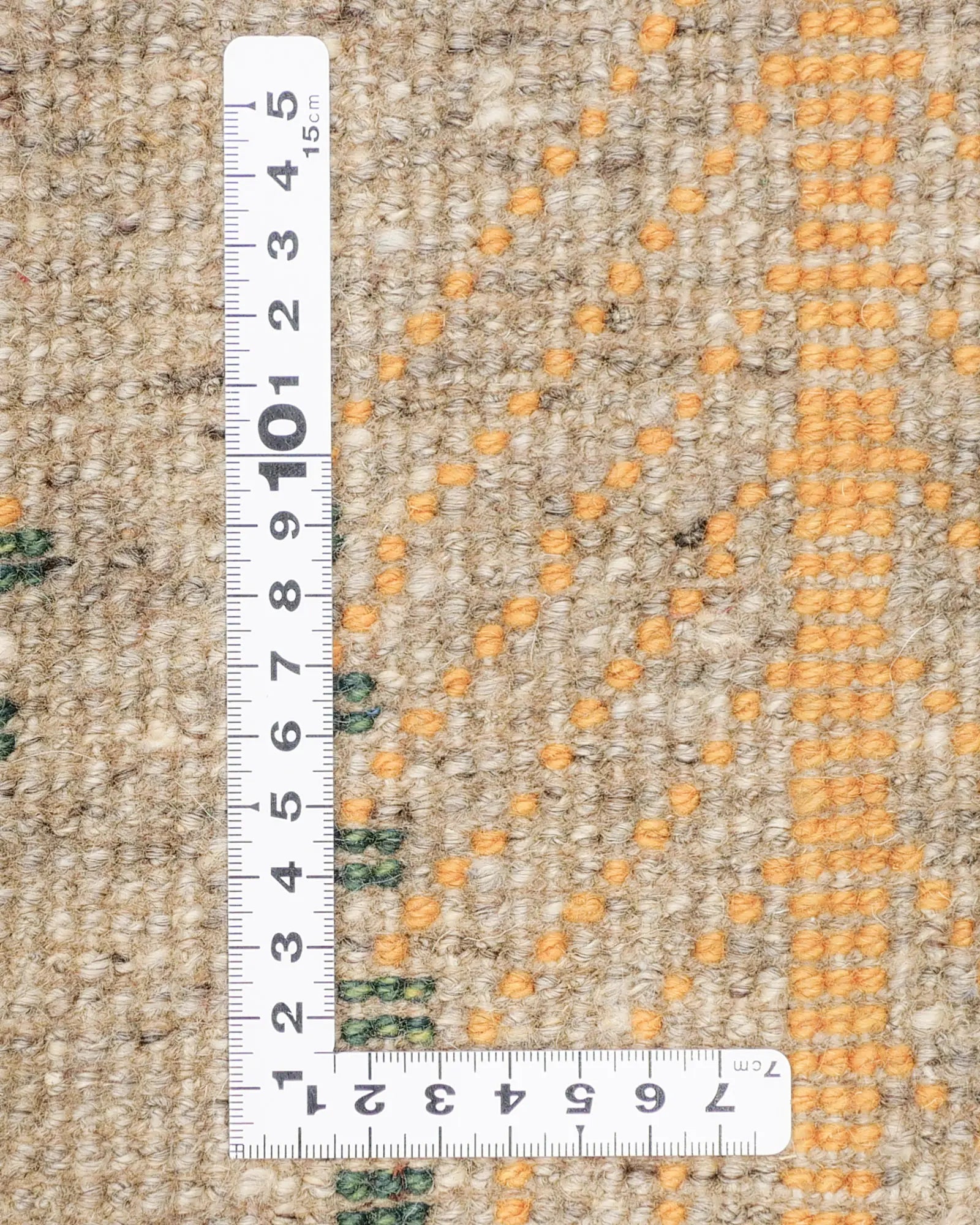 ペルシャ絨毯 ギャッベ 円形 座布団 38x39cm ナチュラル