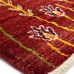 ギャッベ ペルシャ絨毯 赤