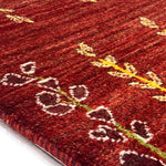 ギャッベ ペルシャ絨毯 赤