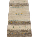 ギャッベラグ ランナー ナチュラルカラー ペルシャ絨毯