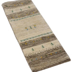 ギャッベラグ ランナー ナチュラルカラー ペルシャ絨毯