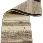 ギャッベラグ ランナー ナチュラルカラー ペルシャ絨毯