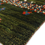 ギャッベ  ペルシャ絨毯 緑