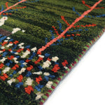 ギャッベ  ペルシャ絨毯 緑