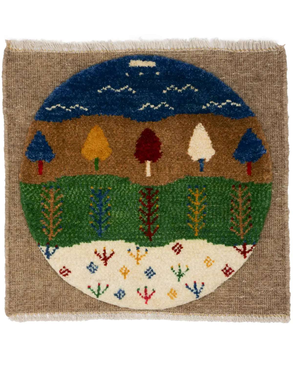 キリムギャッベ 約45cm x 42cm|SATHI RUGS キリムギャッベ 約45cm x 42cm|SATHI RUGS