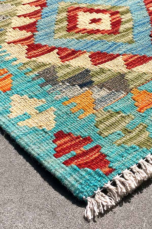 キリム(49x49cm)アフガニスタン絨毯 手織り【絨毯専門店】