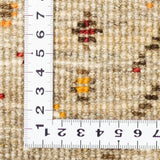 ペルシャ絨毯 ライオンギャッベ 84x120cm 手織りラグ ナチュラル 玄関マット