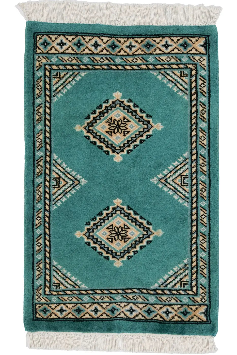 【やすこ】パキスタン絨毯 pakistan-rug-green-58547-01.