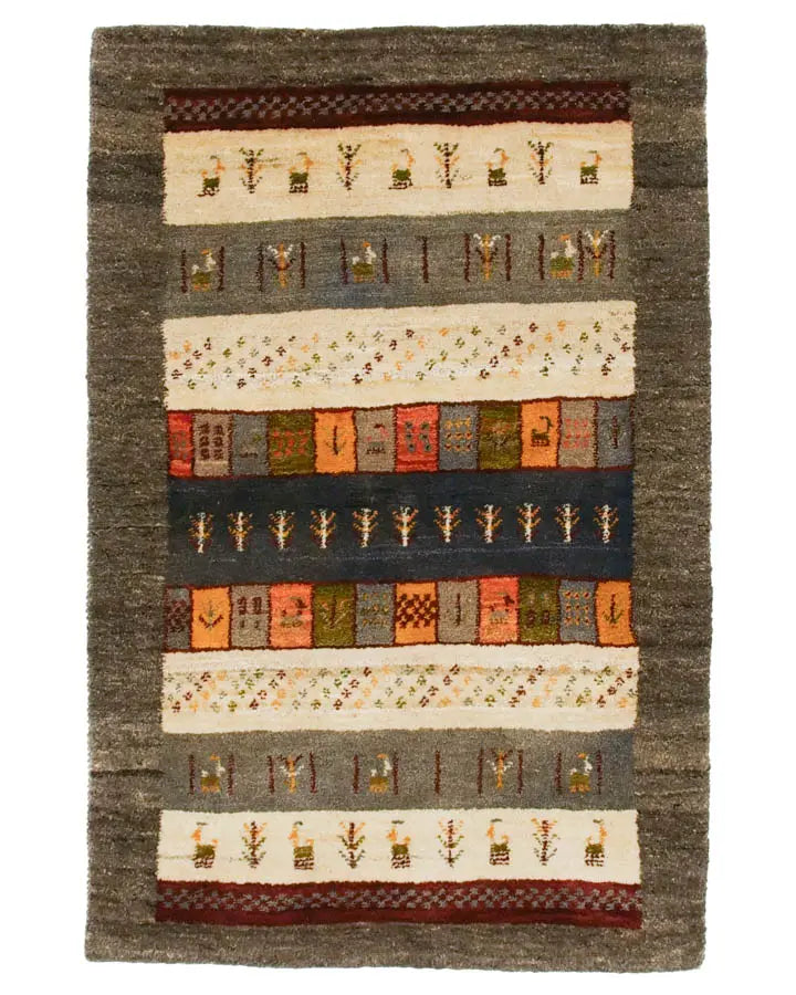 236×158cm ギャッベペルシャ絨毯手織り 236×158cm ギャッベペルシャ絨毯手織り