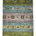 ギャッベ ラグ グリーン