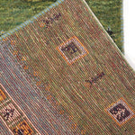 ギャッベ ラグ グリーン