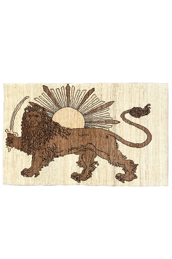 ペルシャ絨毯 高品質 ライオンギャッベ 3492 2372 - ラグ/カーペット 