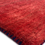 細密に織られたペルシャギャッベの角の写真