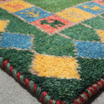 ギャッベ 玄関 緑