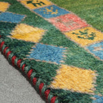 ギャッベ 玄関 緑