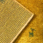 ギャッベ 玄関マット イエロー