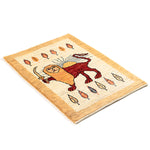 ライオンギャッベ ペルシャ絨毯 ラグ