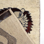 ギャッベ ライオン ペルシャ絨毯