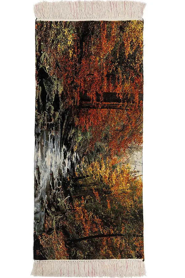 ペルシャ絨毯 タブリーズ ウール&シルク 絵画