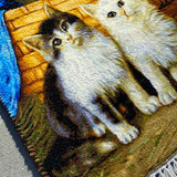 ペルシャ絨毯タペストリー 猫