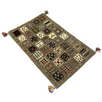 ギャッベ ペルシャ絨毯 茶色