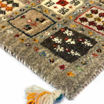 ギャッベ ペルシャ絨毯 茶色